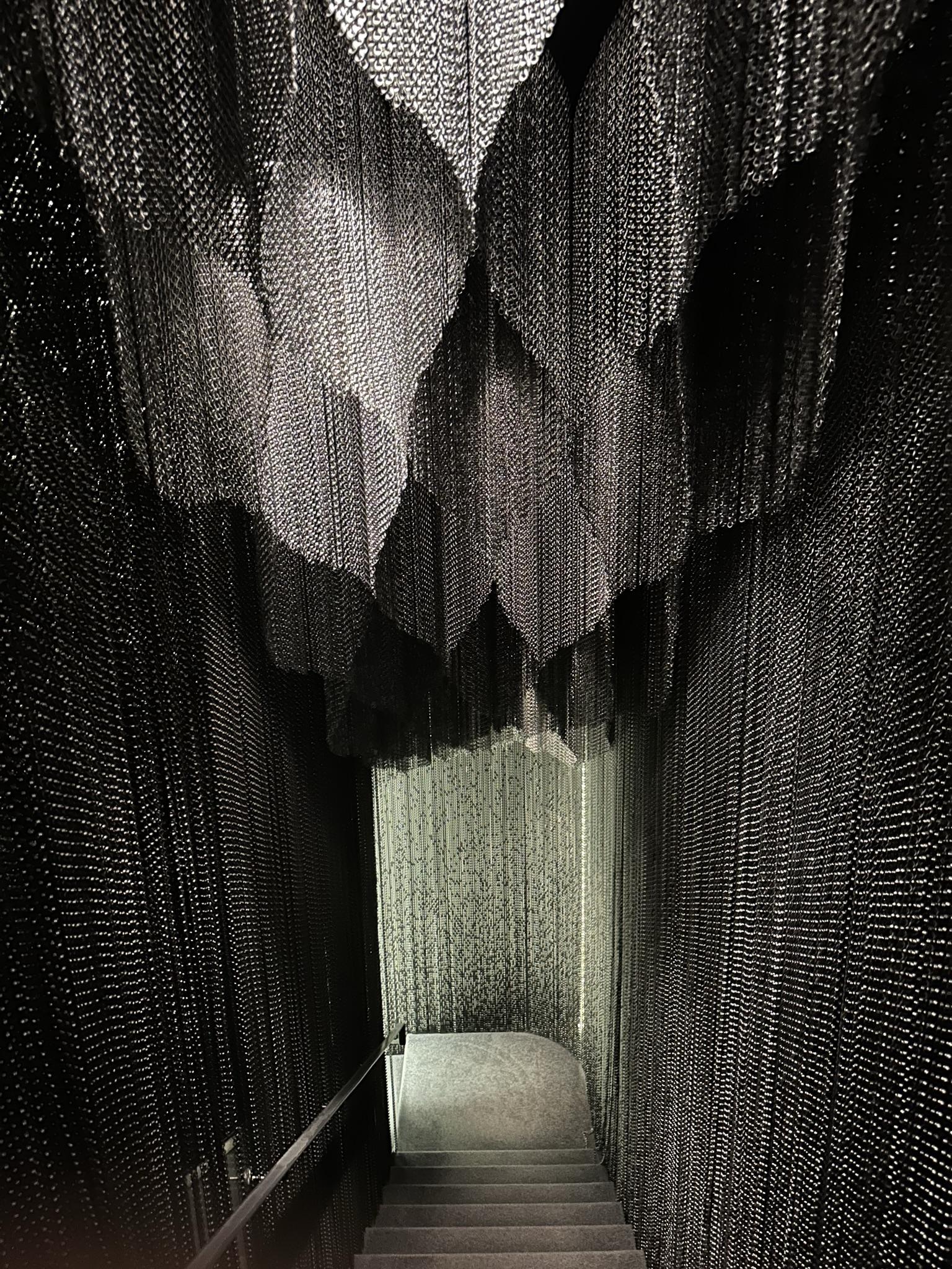 Chain-clad staircase