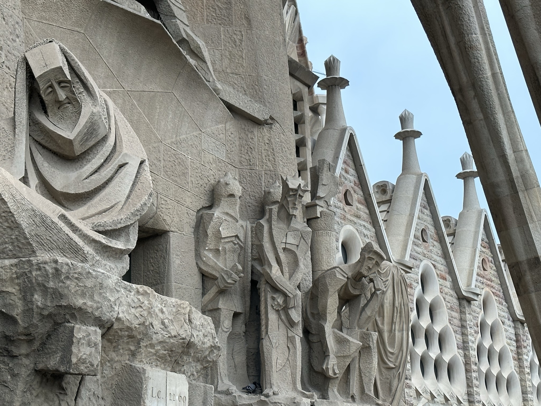 Each side of the basilica represents a different era or saga, each having different sculpture styles and a high level of detail